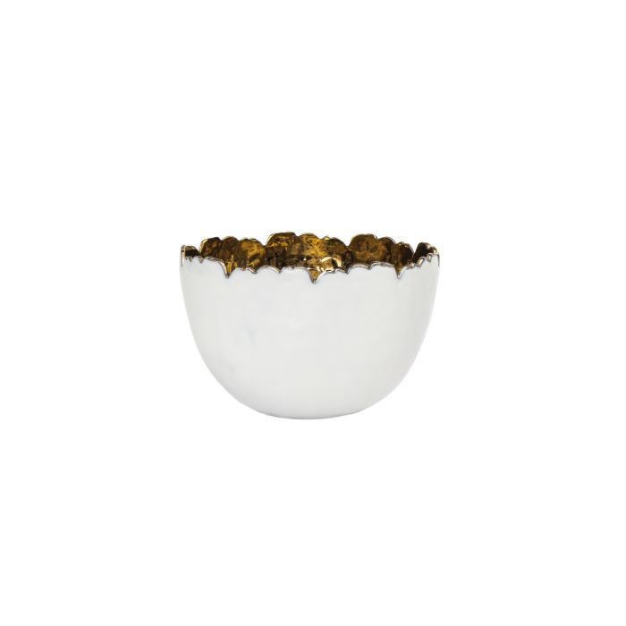 Gold Poker Snack Bowls, Set of 4