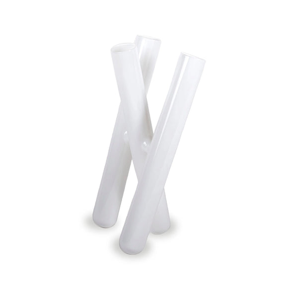 White tube vase #23