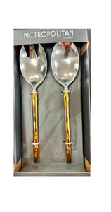 Flamingo gold salad servers #821