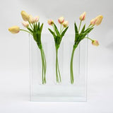 Glass tall vase with 3 tube #83737