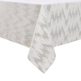 White & Gold Velvet Tablecloth 70/126 #2399
