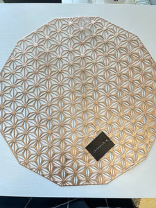 Set of 4 gold placemat #362