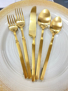 Cubit gold flatware set #233